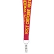 3/4" Woven Text Lanyard | https://www.bestnamebadges.com