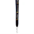 3/4" High Detail Woven Lanyard | https://www.bestnamebadges.com