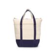 Seaside Zippered Cotton Tote | https://www.bestnamebadges.com