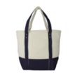 Seaside Zippered Cotton Tote | https://www.bestnamebadges.com