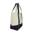 Seaside Zippered Cotton Tote | https://www.bestnamebadges.com