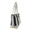 Large Striped Canvas Tote | https://www.bestnamebadges.com