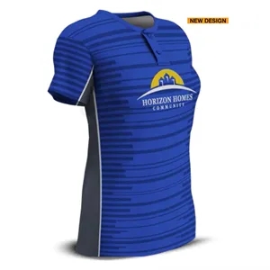 Women's Sublimated Two-Button Cap Sleeve Softball Jersey