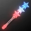 Triple Star Light Up Flashing Wand | https://www.bestnamebadges.com