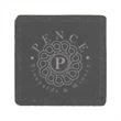 Natural Slate Stone Square Coaster | https://www.bestnamebadges.com