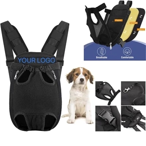 Adjustable Pet Front Carrier Backpack Travel Bag