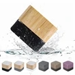 Waterproof Bamboo Bluetooth Speaker | https://www.bestnamebadges.com