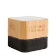 Waterproof Bamboo Bluetooth Speaker | https://www.bestnamebadges.com