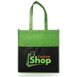 Reusable Quilted Pocket Grocery Tote Bag | https://www.bestnamebadges.com