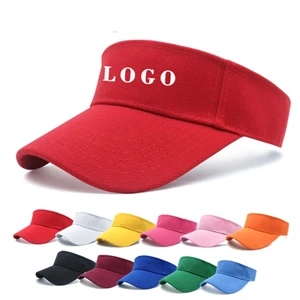 Cotton Sun Visor w/ Custom Print