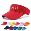 Cotton Sun Visor w/ Custom Print | https://www.bestnamebadges.com