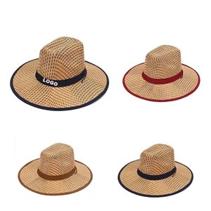 MOQ100 Custom Straw Hat w/ Adjustible Cord