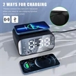 Digital Led Clock Wireless Charger Bluetooth Speaker | https://www.bestnamebadges.com