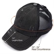 Ponytail Baseball Cap | https://www.bestnamebadges.com