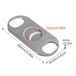 Stainless Cigar Cutter | https://www.bestnamebadges.com