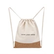 Cork Drawstring Backpack | https://www.bestnamebadges.com