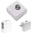 Logan Fast USB Wall Plug Charger 4-port Adapter | https://www.bestnamebadges.com