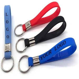 Silicone Portable Wristband Keyring