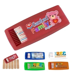 Ouchie 6 Piece Bandage Dispenser PhotoImage 4 Color | https://www.bestnamebadges.com