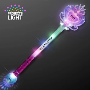 22.5" Big Light Up Heart Princess Wand
