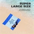 Sandproof Waterproof Beach Mat | https://www.bestnamebadges.com