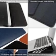 13 Inch Pu Leather Laptop Sleeve With Stand | https://www.bestnamebadges.com