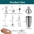 10 Pcs Cocktail Making Set | https://www.bestnamebadges.com