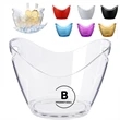 4L Clear Plastic Ice Bucket | https://www.bestnamebadges.com
