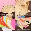 Foladble Paper Bamboo Fan | https://www.bestnamebadges.com