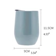 12 Oz Rainbow Insulated Wine Tumbler With Lid | https://www.bestnamebadges.com