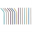 8.5" Reusable Stainless Steel Metal Straws | https://www.bestnamebadges.com