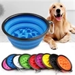 Collapsible Slow Feeder Dog Bowl | https://www.bestnamebadges.com