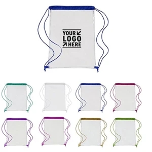 Clear PVC Drawstring Backpack