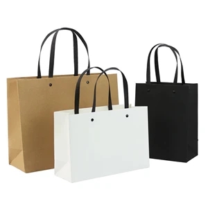 Large Black Gift Paper Bags Bulk
