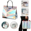 Holographic Rainbow Iridescent PVC Handbag | https://www.bestnamebadges.com