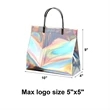 Holographic Rainbow Iridescent PVC Handbag | https://www.bestnamebadges.com