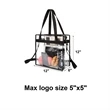 Stadium Clear Zippered Tote Bag | https://www.bestnamebadges.com
