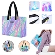 Holographic Stadium Iridescent PVC Women's Bag | https://www.bestnamebadges.com