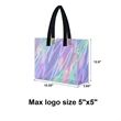 Holographic Stadium Iridescent PVC Women's Bag | https://www.bestnamebadges.com