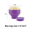 Microwave Silicone Popcorn Maker Cup | https://www.bestnamebadges.com