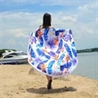 Custom Pattern Microfiber Round Beach Towel | https://www.bestnamebadges.com
