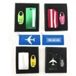 Coded Lock With Aluminium Luggage Tag Gift Box Set | https://www.bestnamebadges.com