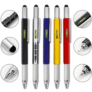 7 In1 Multifunction Ballpoint Pen | https://www.bestnamebadges.com