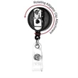 30" Cord Retractable Badge Reel with Rotating Alligator Clip | https://www.bestnamebadges.com