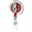 30" Cord Retractable Badge Reel with Rotating Alligator Clip | https://www.bestnamebadges.com