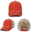Criss Cross Ponytail Baseball Cap | https://www.bestnamebadges.com