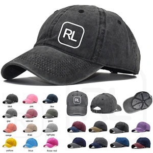 Washed Denim Baseball Cap
