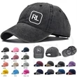 Washed Denim Baseball Cap | https://www.bestnamebadges.com