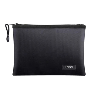 Fireproof Document Bags Safe Storage Pouch With Zipper