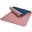 Tpe Yoga Mat With Two-Color Body Line | https://www.bestnamebadges.com